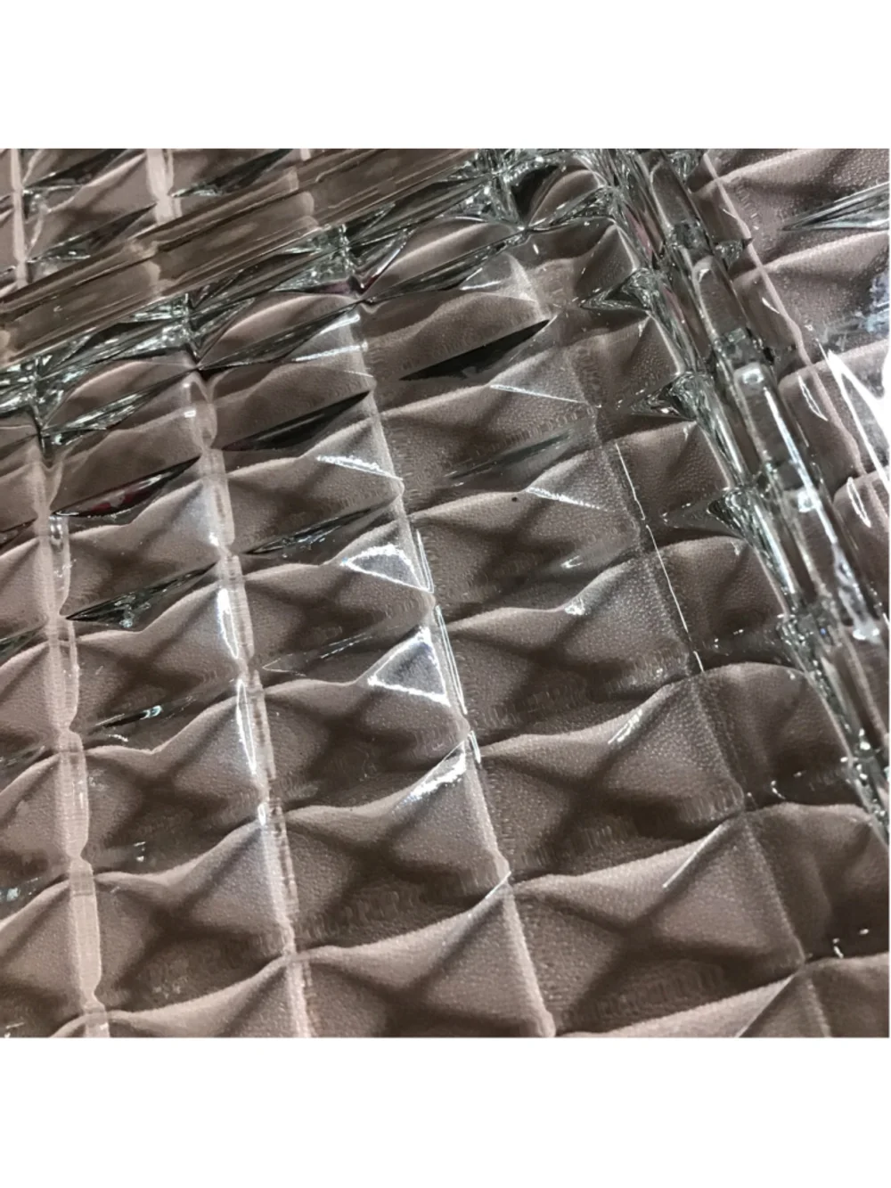Clear Glass Divided Serveware Tray 8 x 8 inch